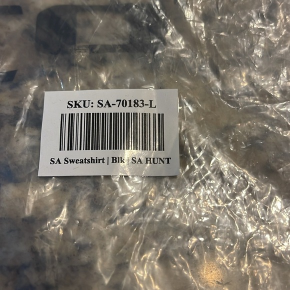 SA FLEECE SWEATSHIRT BLACK WITH ORANGE - L - Picture 4 of 4